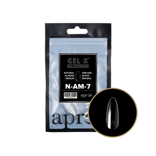 apres - Gel-X 2.0 Refill Bags - Natural Almond Medium Size 7 (50 pcs)