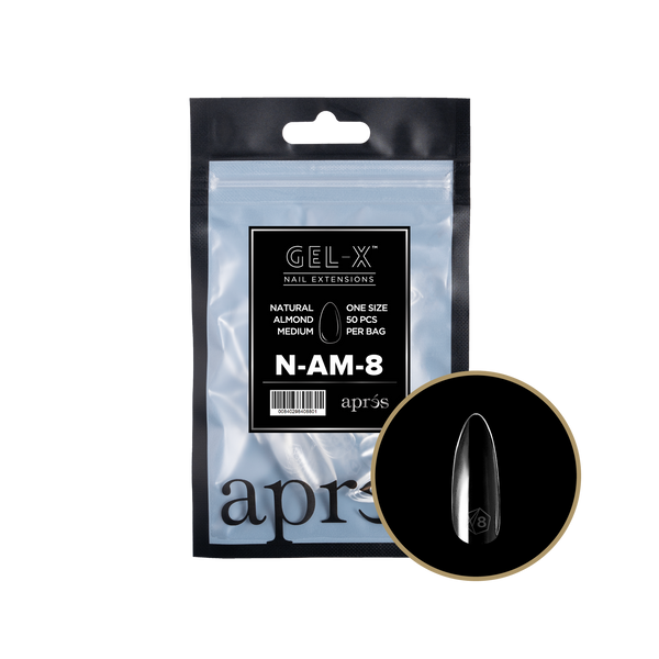 apres - Gel-X 2.0 Refill Bags - Natural Almond Medium Size 8 (50 pcs)