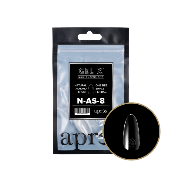 apres - Gel-X 2.0 Refill Bags - Natural Almond Short Size 8 (50 pcs)