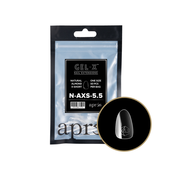 apres - Gel-X 2.0 Refill Bags - Natural Almond Extra Short Size 5.5 (50 pcs)
