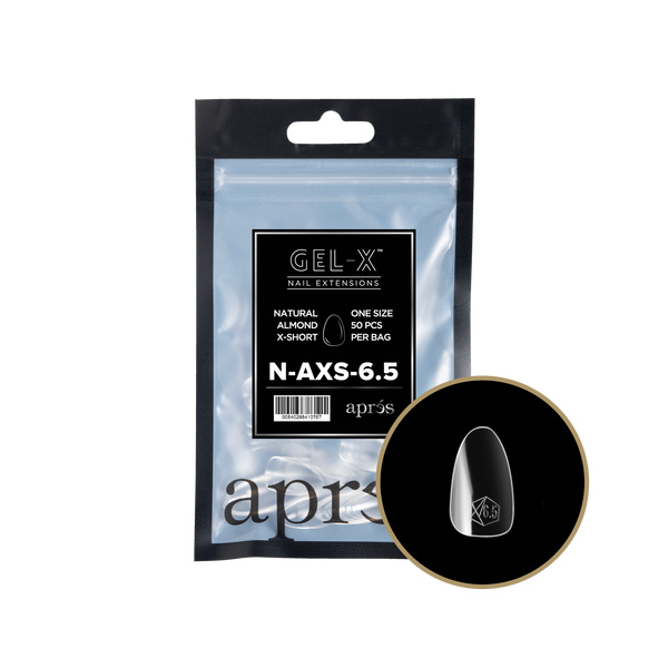 apres - Gel-X 2.0 Refill Bags - Natural Almond Extra Short Size 6.5 (50 pcs)