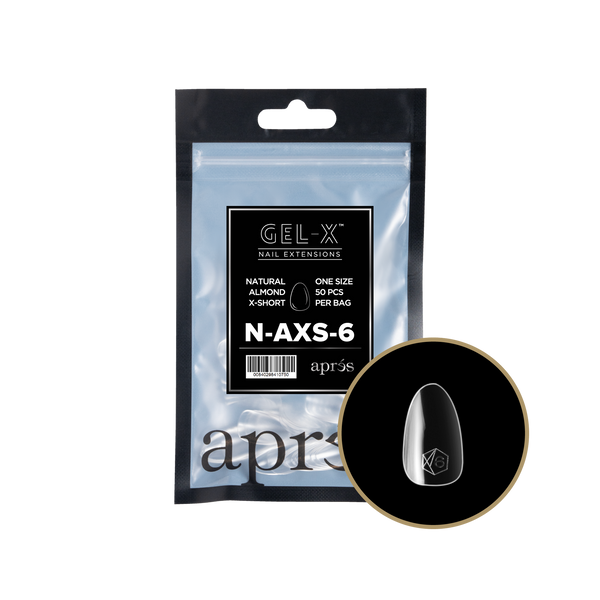 apres - Gel-X 2.0 Refill Bags - Natural Almond Extra Short Size 6 (50 pcs)