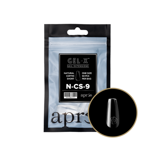 apres - Gel-X 2.0 Refill Bags - Natural Coffin Short Size 9 (50 pcs)