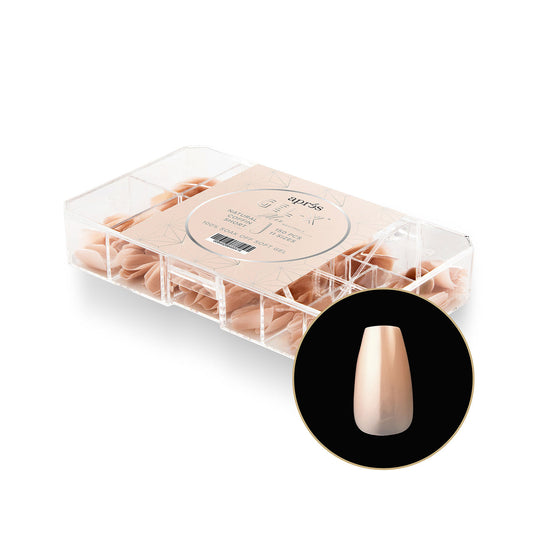 Apres - neutrals gel-x tips - alex coffin short (150 pcs)