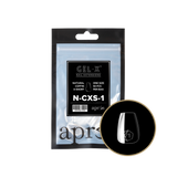 apres - Gel-X 2.0 Refill Bags - Natural Coffin Extra Short Size 1 (50 pcs)