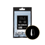 apres - Gel-X 2.0 Refill Bags - Natural Coffin Extra Short Size 6 (50 pcs)