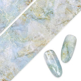 Daily Charme - Nail Art Foil Paper - Pastel Blue Marble