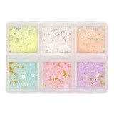 Daily Charme - Pastel Resin Flower & Caviar Beads Mix - 6 Colors