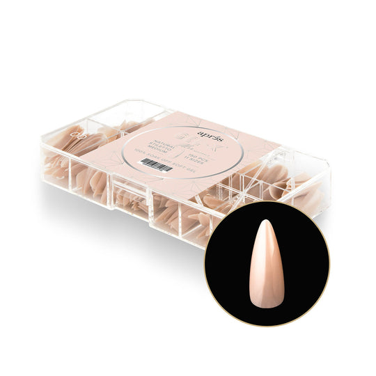 Apres - neutrals gel-x tips - alex stiletto medium (150 pcs)