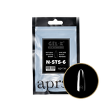 apres - Gel-X 2.0 Refill Bags - Natural Stiletto Short Size 6 (50 pcs)