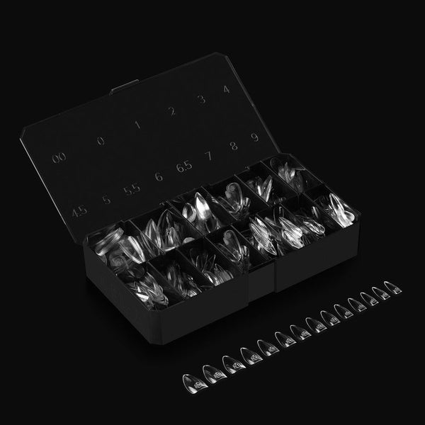 Apres - gel-x tips 2.0 - natural stiletto short (600 pcs)