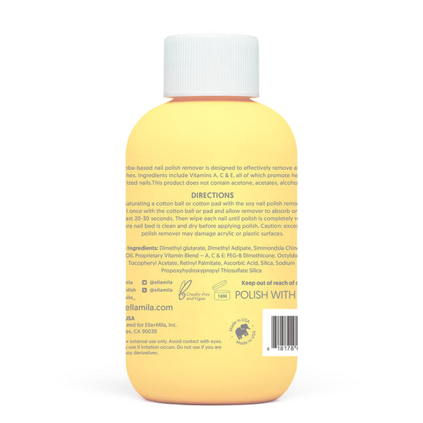 ella+mila - Jojoba Nail Polish Remover - 4 oz