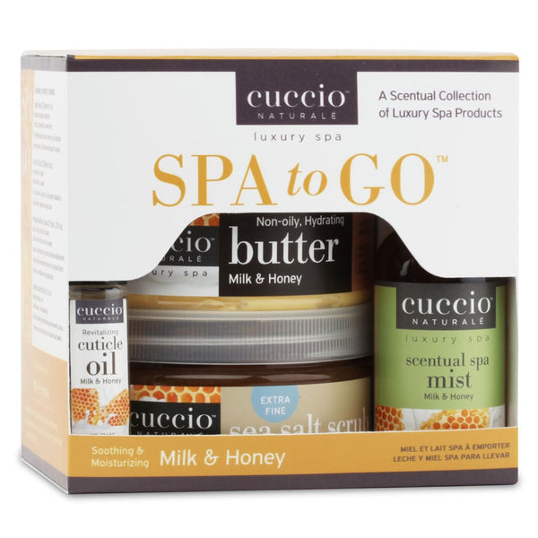 Cuccio - Spa To Go Kit With Cuticle Roll-On - Milk & Honey