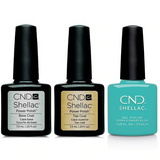CND - Shellac Combo - Base, Top & Oceanside 