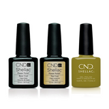 CND - Shellac Combo - Base, Top & Olive Grove