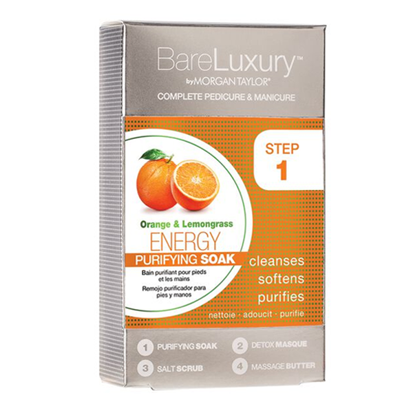 Morgan Taylor - BareLuxury 4-in-1 Complete Pedicure & Manicure - Energy Orange & Lemongrass