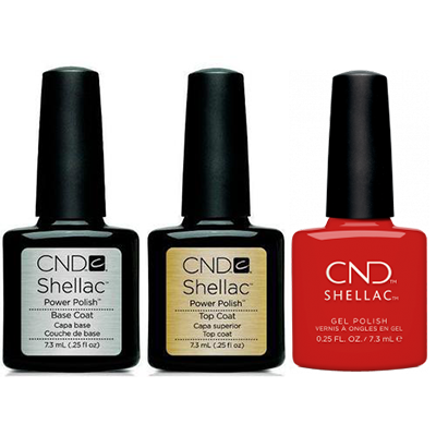 CND - Shellac Combo - Base, Top & Devil Red