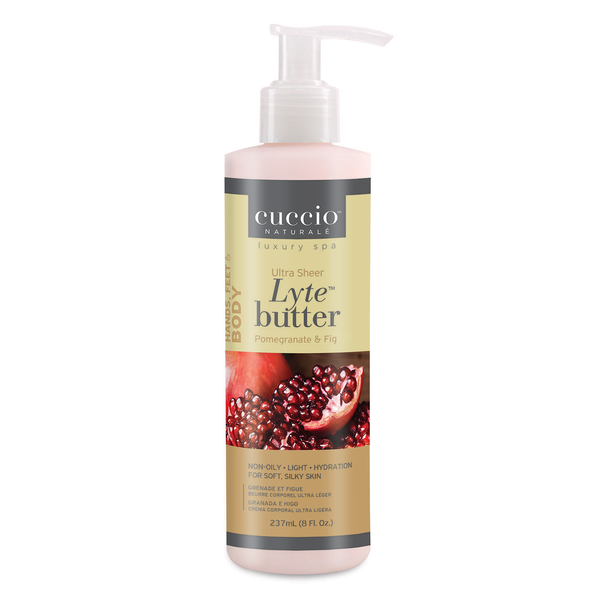 Cuccio - Lyte Ultra Sheer Butter - Pomegranate & Fig 8 oz