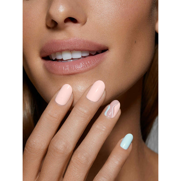 Static Nails - Reusable Pop-On Manicures - Milkshake Round