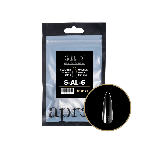 apres - Gel-X 2.0 Refill Bags - Sculpted Almond Long Size 6 (50 pcs)