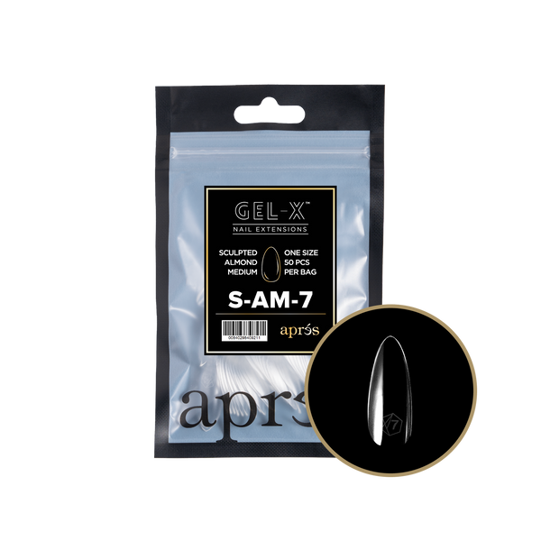 apres - Gel-X 2.0 Refill Bags - Sculpted Almond Medium Size 7 (50 pcs)