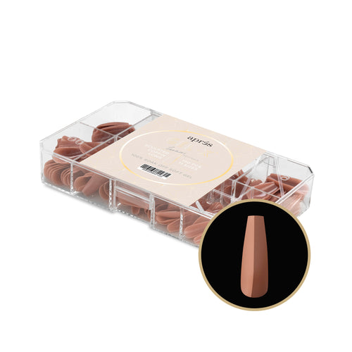 apres - Neutrals Gel-X Tips 2.0 - Imani Sculpted Coffin Long (150 pcs)