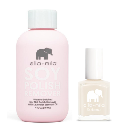 ella+mila - Soy Polish Remover & Secret Garden - .45oz