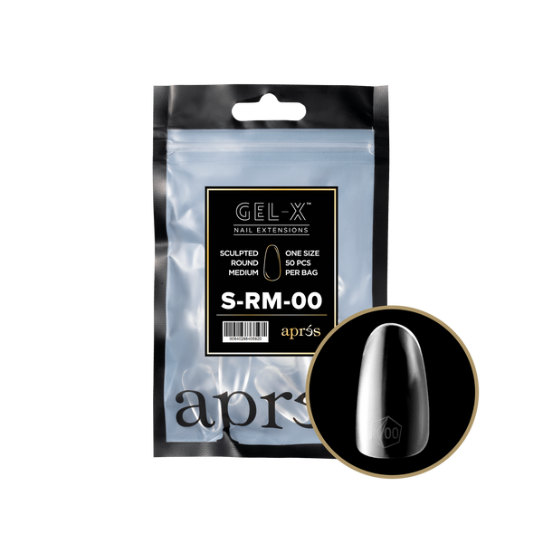 apres - Gel-X 2.0 Refill Bags - Sculpted Round Medium Size 00 (50 pcs)