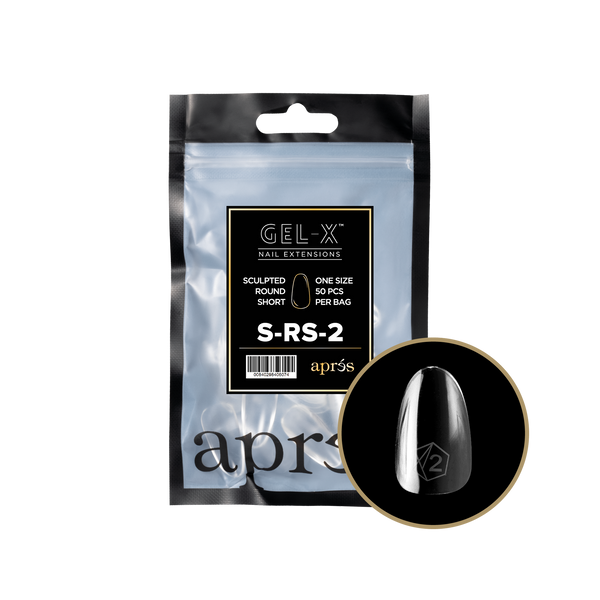 apres - Gel-X 2.0 Refill Bags - Sculpted Round Short Size 2 (50 pcs)