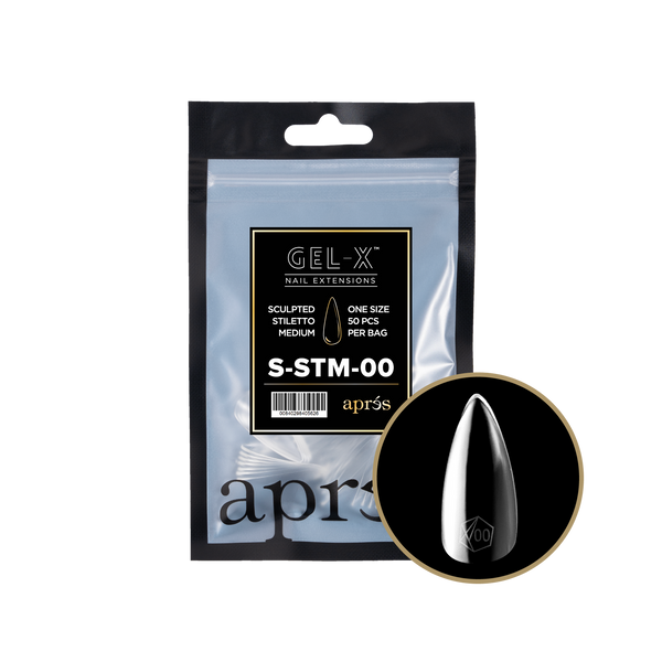 apres - Gel-X 2.0 Refill Bags - Sculpted Stiletto Medium Size 00 (50 pcs)