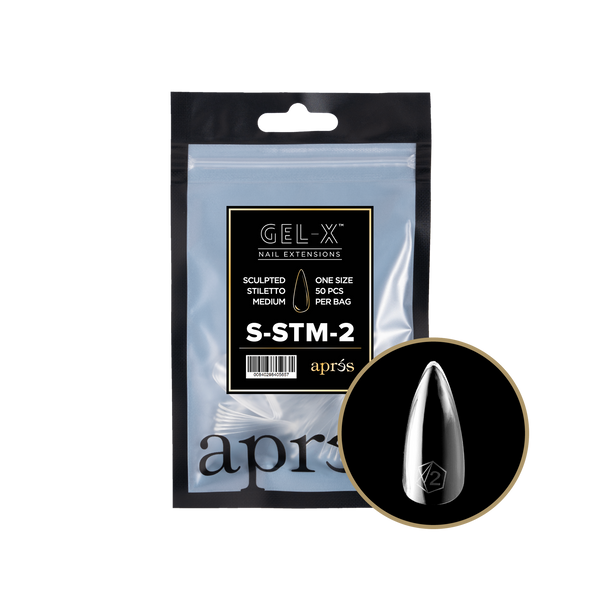 apres - Gel-X 2.0 Refill Bags - Sculpted Stiletto Medium Size 2 (50 pcs)