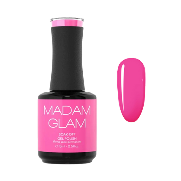 Madam Glam - Gel Polish - Bright Barbie Pink