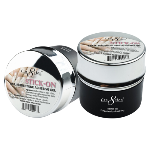 Cre8tion - Stick-On Nail Rhinestone Thin Adhesive Gel 7.5g