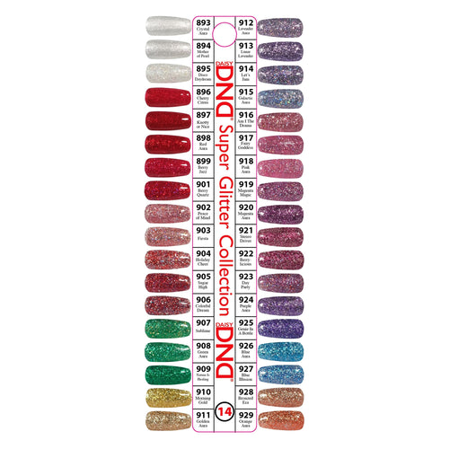 DND - Gel Swatch - Single #14 (Super Glitter)
