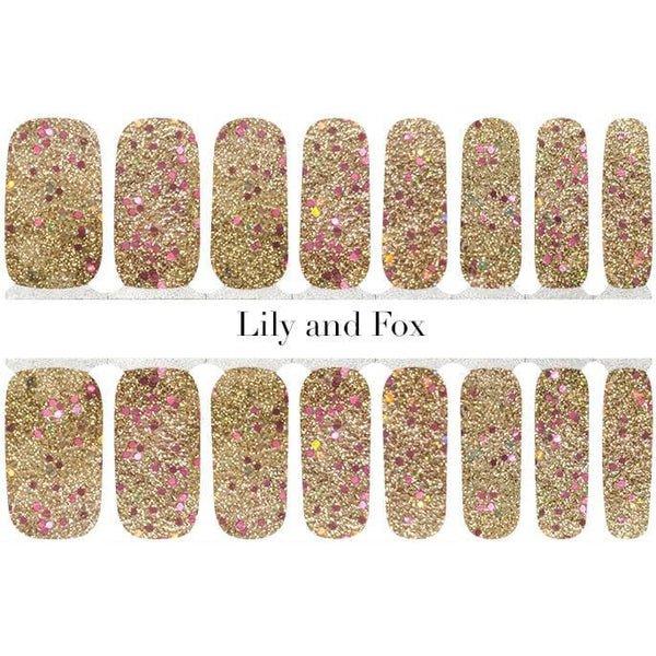 Lily and Fox - Nail Wrap - Champagne Pop!