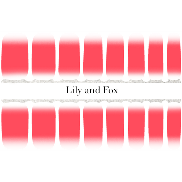 Lily and Fox - Nail Wrap - Summer Sunset (Transparent)