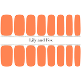 Lily and Fox - Nail Wrap - Orange Sherbet Neon