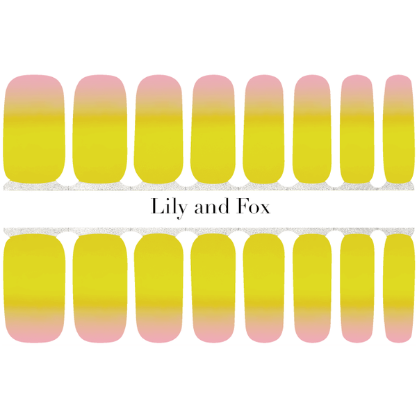 Lily and Fox - Nail Wrap - Pink Lemonade