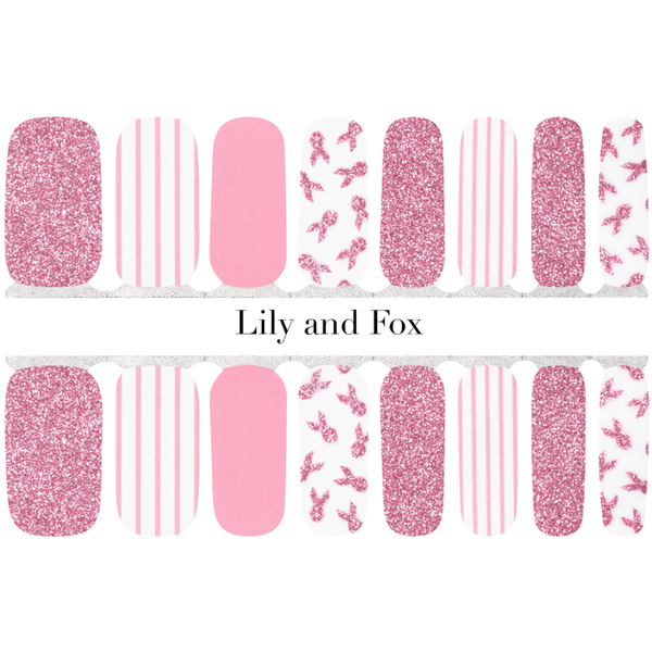 Lily And Fox - Nail Wrap - Pink Warrior