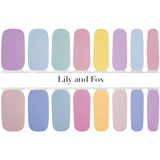 Lily And Fox - Nail Wrap - Pastel Rainbows