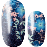 Lily And Fox - Nail Wrap - Midnight Hibiscus