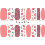 Lily And Fox - Nail Wrap - Blushing Blooms