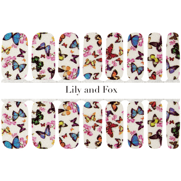 Lily and Fox - Nail Wrap - Flutter By