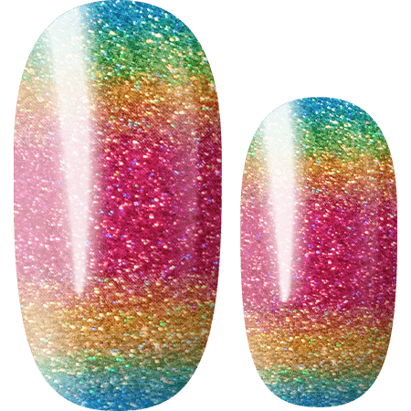 Lily And Fox - Nail Wrap - Rainbow Snow Cone