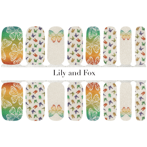 Lily and Fox - Nail Wrap - Flying High