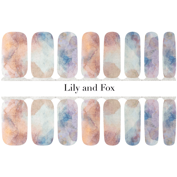 Lily And Fox - Nail Wrap - Watercolor Nebula