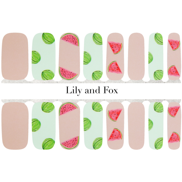 Lily And Fox - Nail Wrap - Watermelon Obsession
