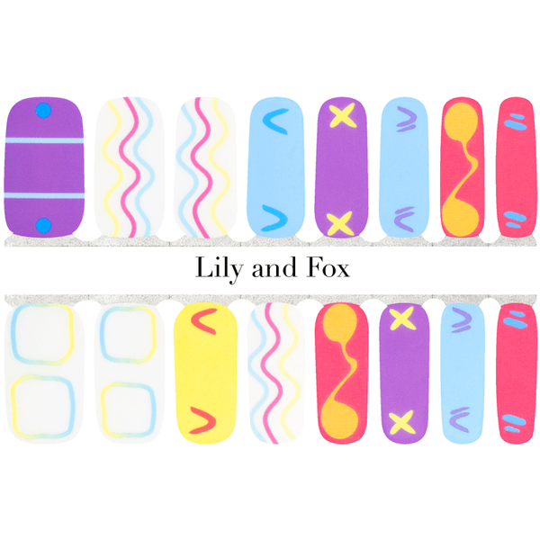 Lily and Fox - Nail Wrap - Get Funky