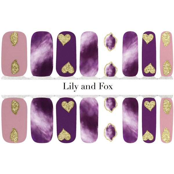 Lily and Fox - Nail Wrap - Purple Haze