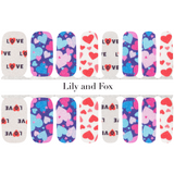 Lily And Fox - Nail Wrap - I Heart You V2